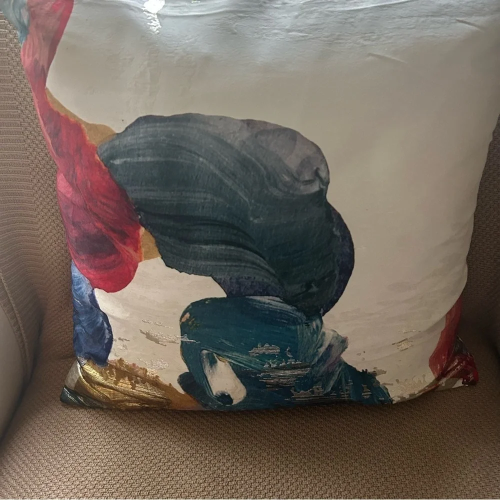 West Elm abstract touches pillow