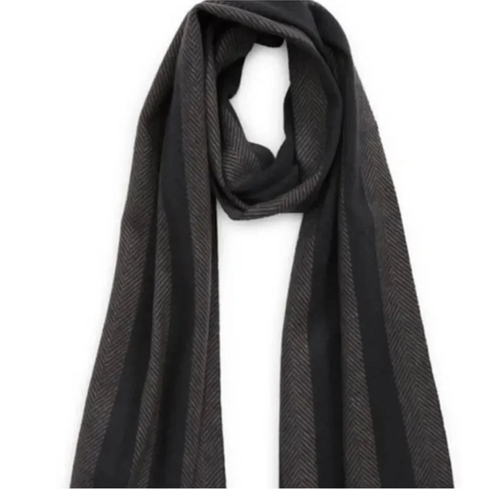 Nordstrom Black and Gray Men's Scarf