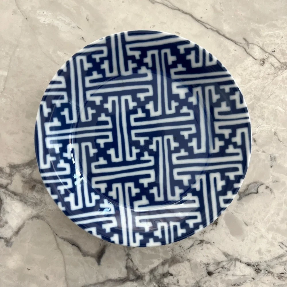 Fitz and Floyd Greek Key coaster‎ or catchall