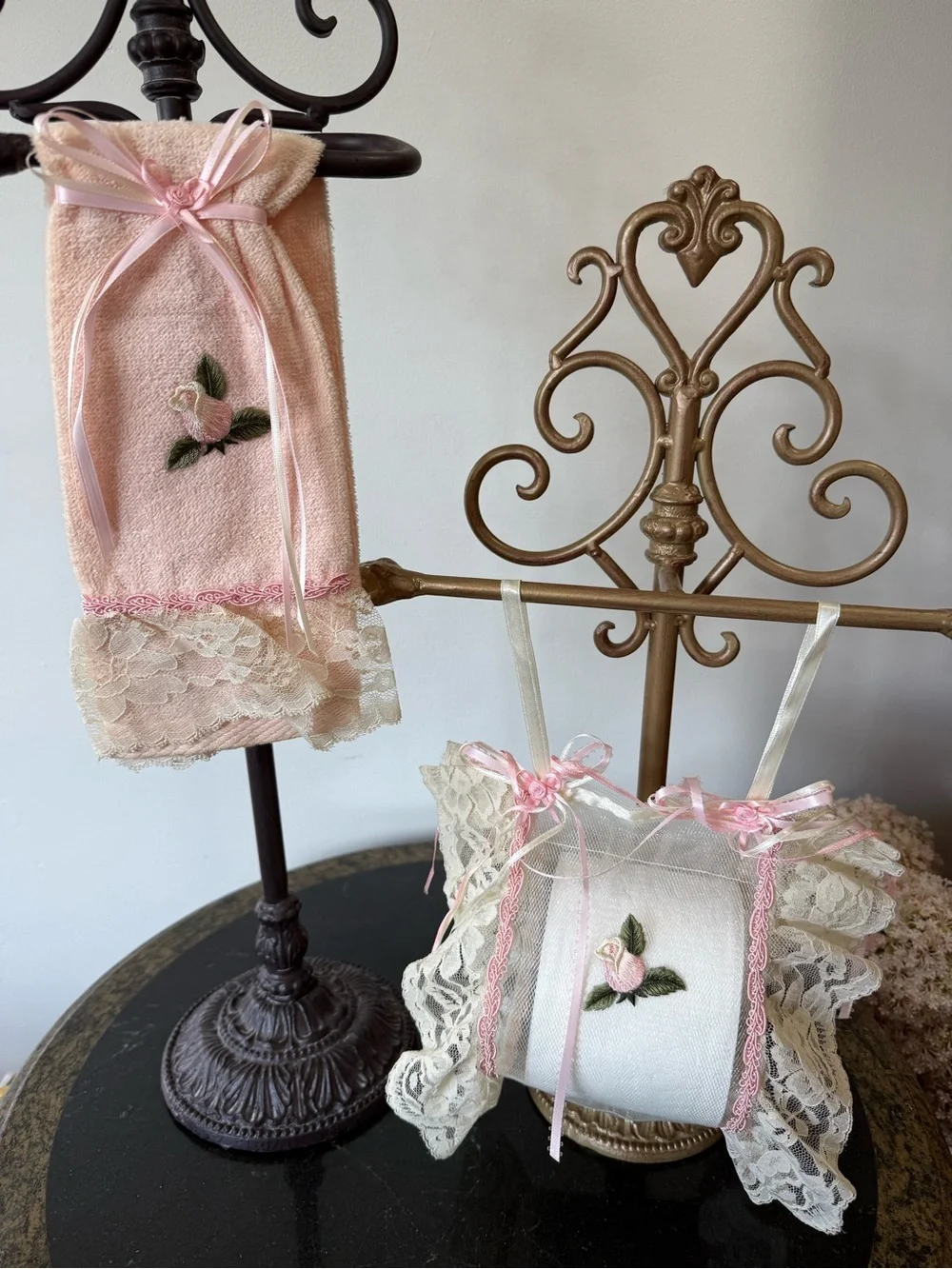 Hand Crafted decorative closet towel