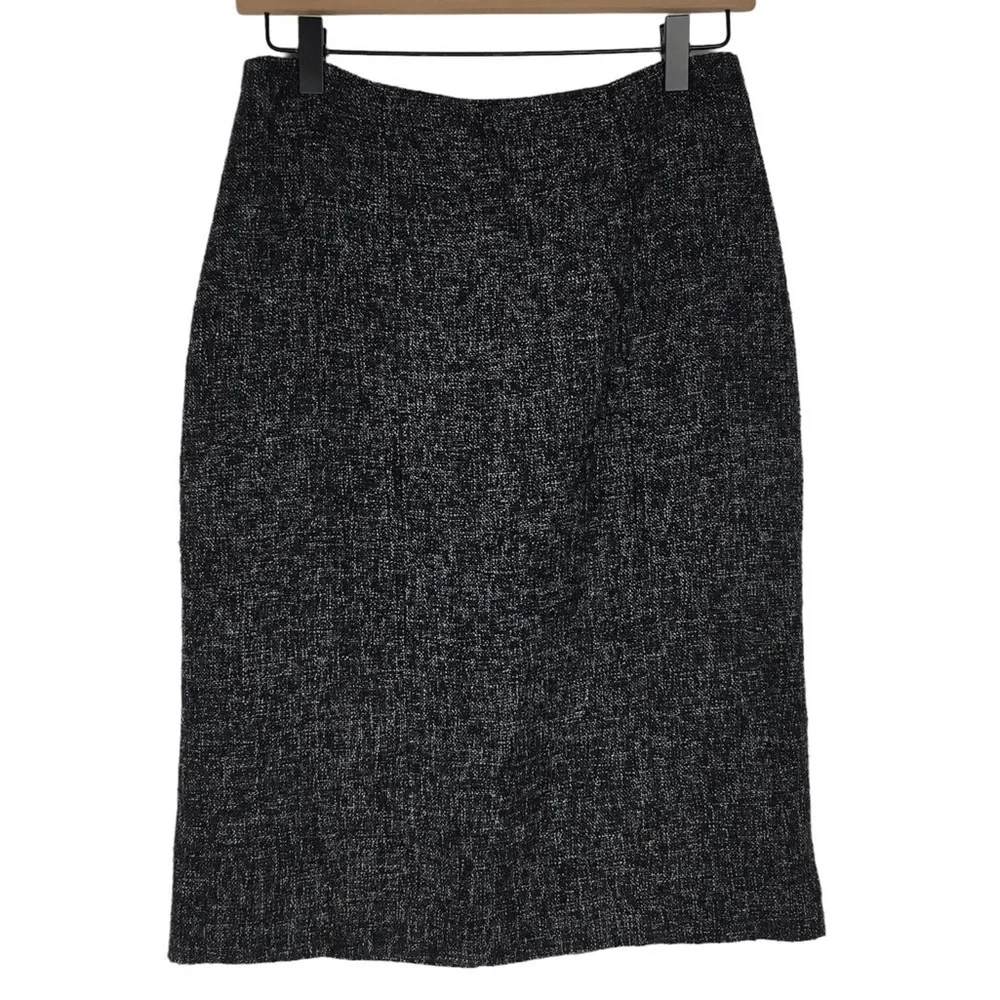 BANANA REPUBLIC Pencil Skirt Wool Tweed Dark Academia Classic Style Size 4