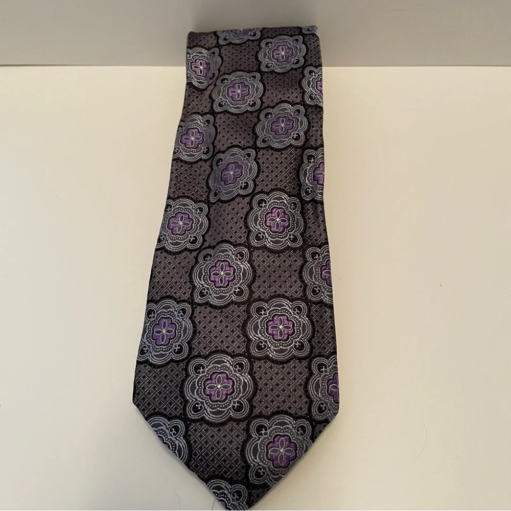 Hart Schaffner Marx Tie‎ Mandala Purple