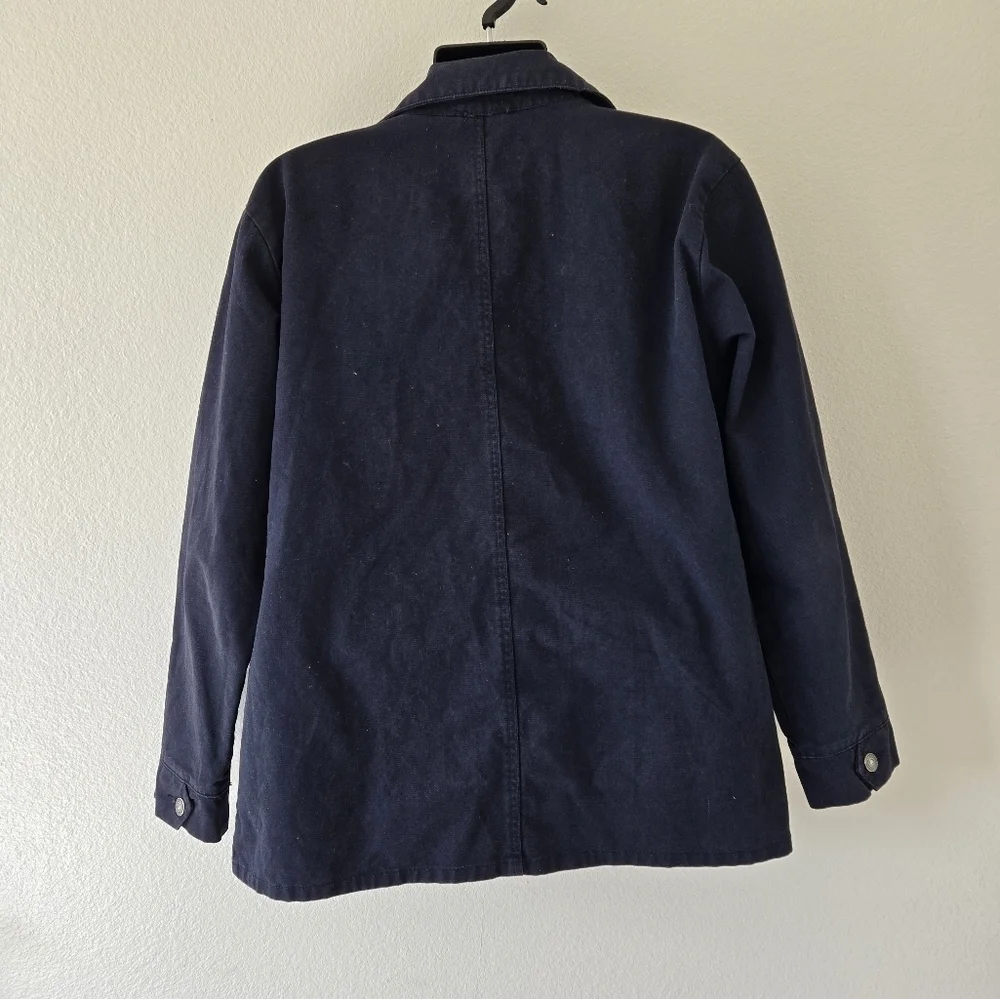 French Connection Mens Utility Canvas 100% cotton‎ Jacket Marine size XL in Navy