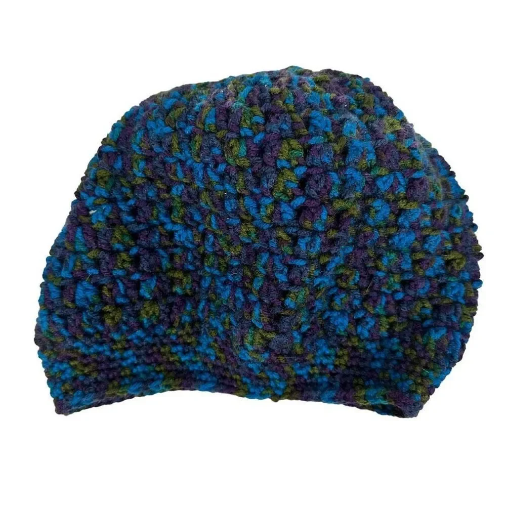 Homemade knit beanie