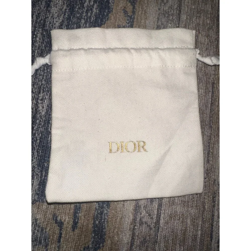 Dior White Drawstring Pouch – Luxury Accessory Bag
