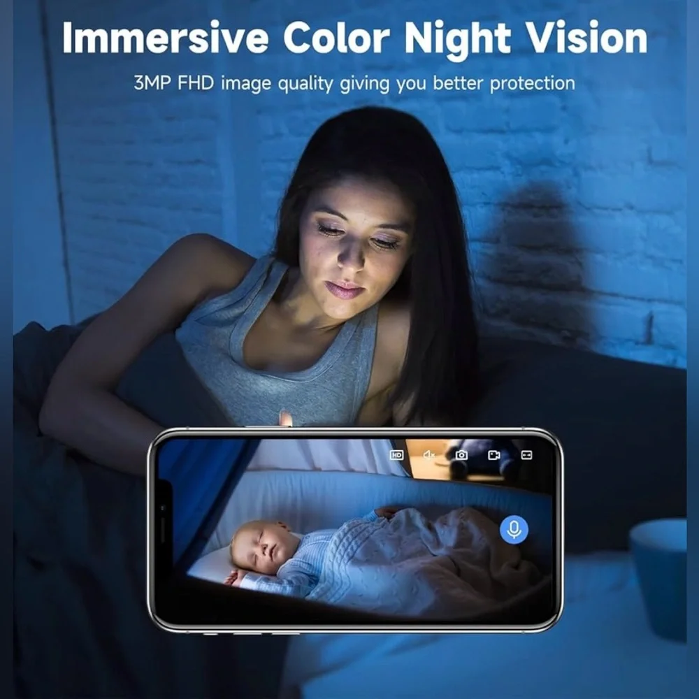 Smart HD Camera 2 Pack for Indoor Use Only streaming monitoring sd