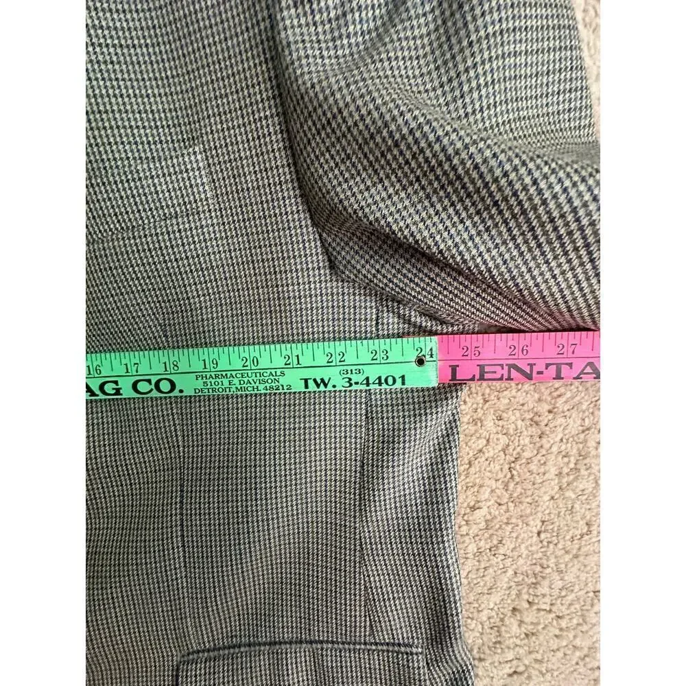 Ralph‎ Lauren Wool Silk Blend Sport coat Fully Lined Mens Sz. 48R Checked