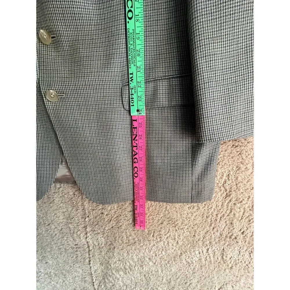 Ralph‎ Lauren Wool Silk Blend Sport coat Fully Lined Mens Sz. 48R Checked