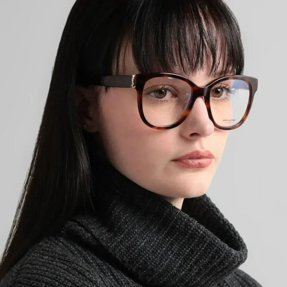 NEW Saint Laurent SLM97 001 Black Square Women Eyeglasses