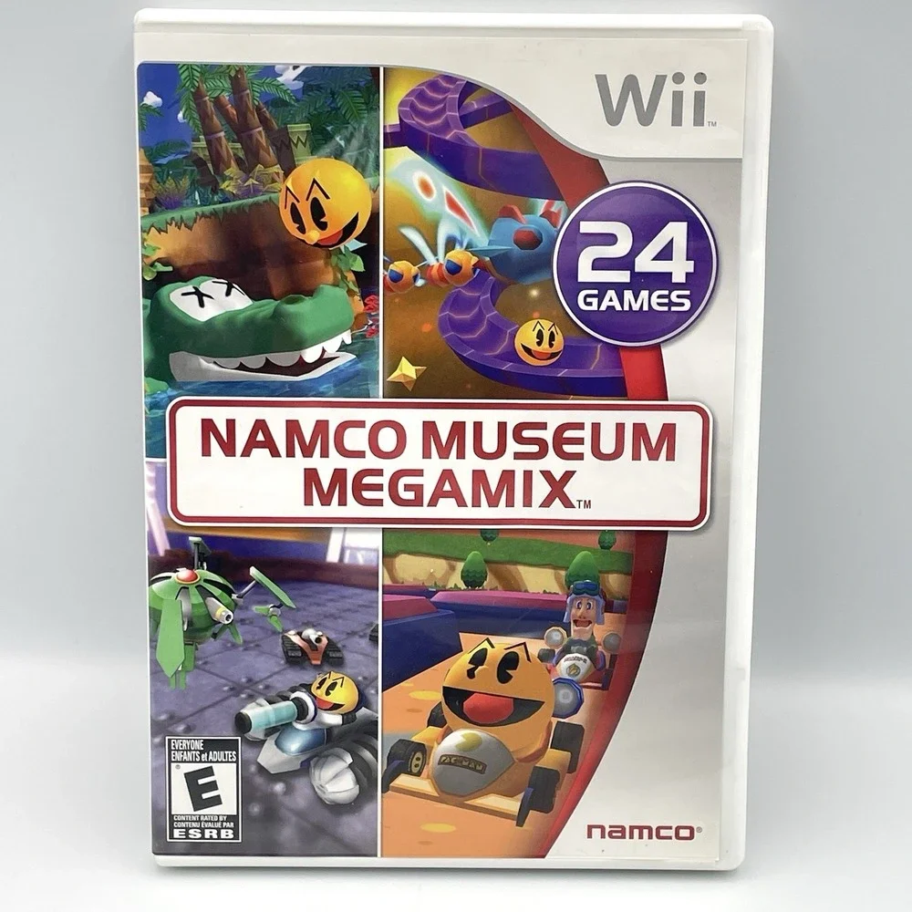 Namco Museum Megamix Nintendo Wii Complete CIB‎ 24 Games NEW