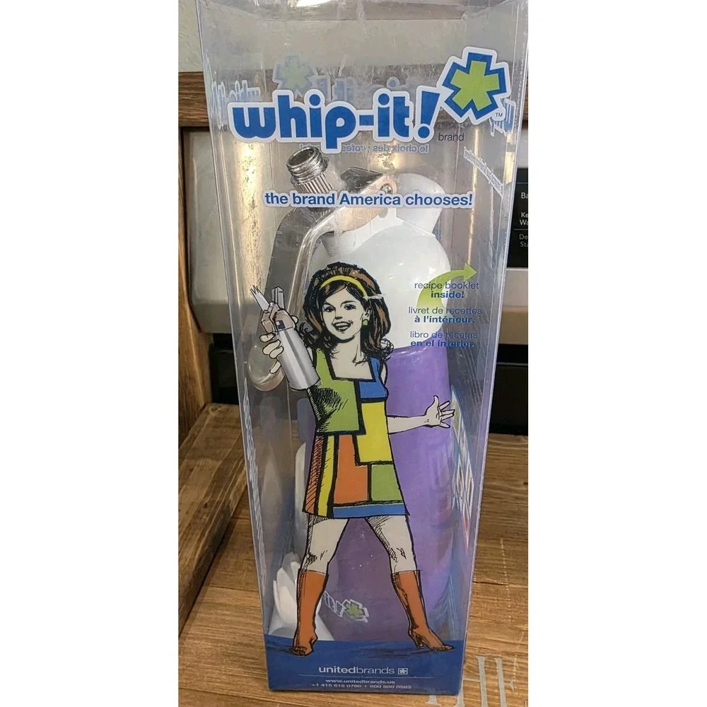 PURPLE WHIP-IT 0.5 L Cream Whipper With Attachment & In Original‎ Box