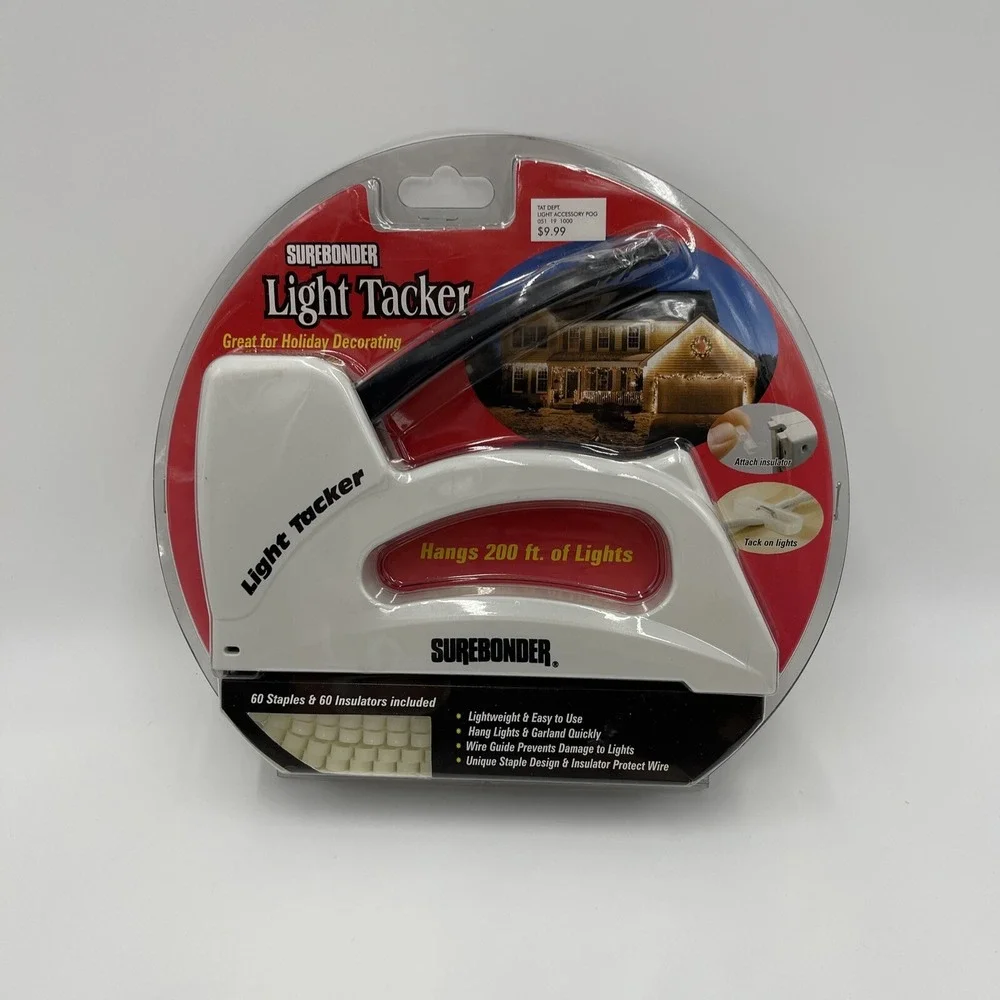 Christmas Light Tacker‎ Surebonder Hangs 200ft
