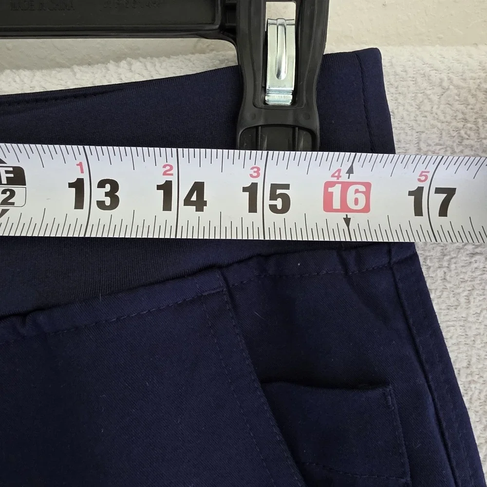 FIGS Scrub Pants Navy Blue L Technical Collection Drawstring Pockets