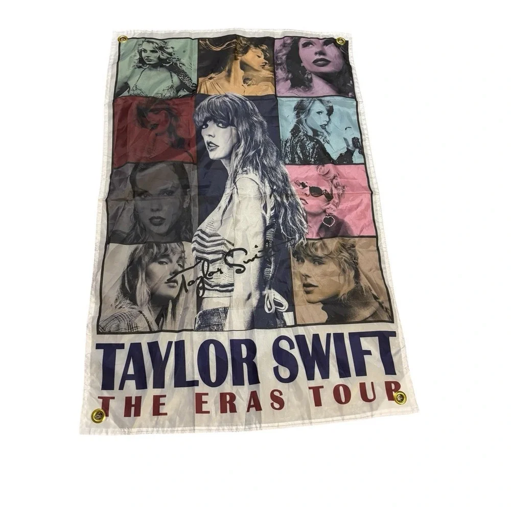 Taylor Swift‎ Eras Tour Wall Art Tapestry Printed Signature