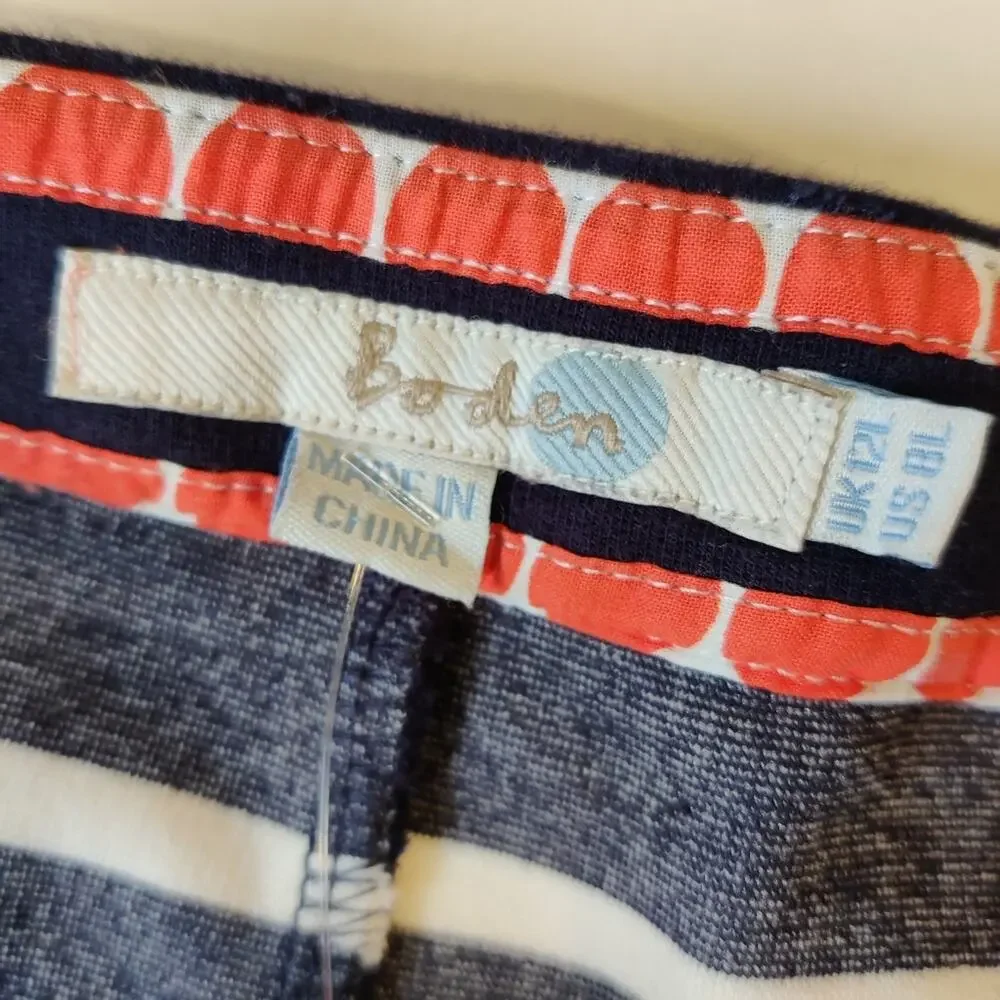 Boden navy white