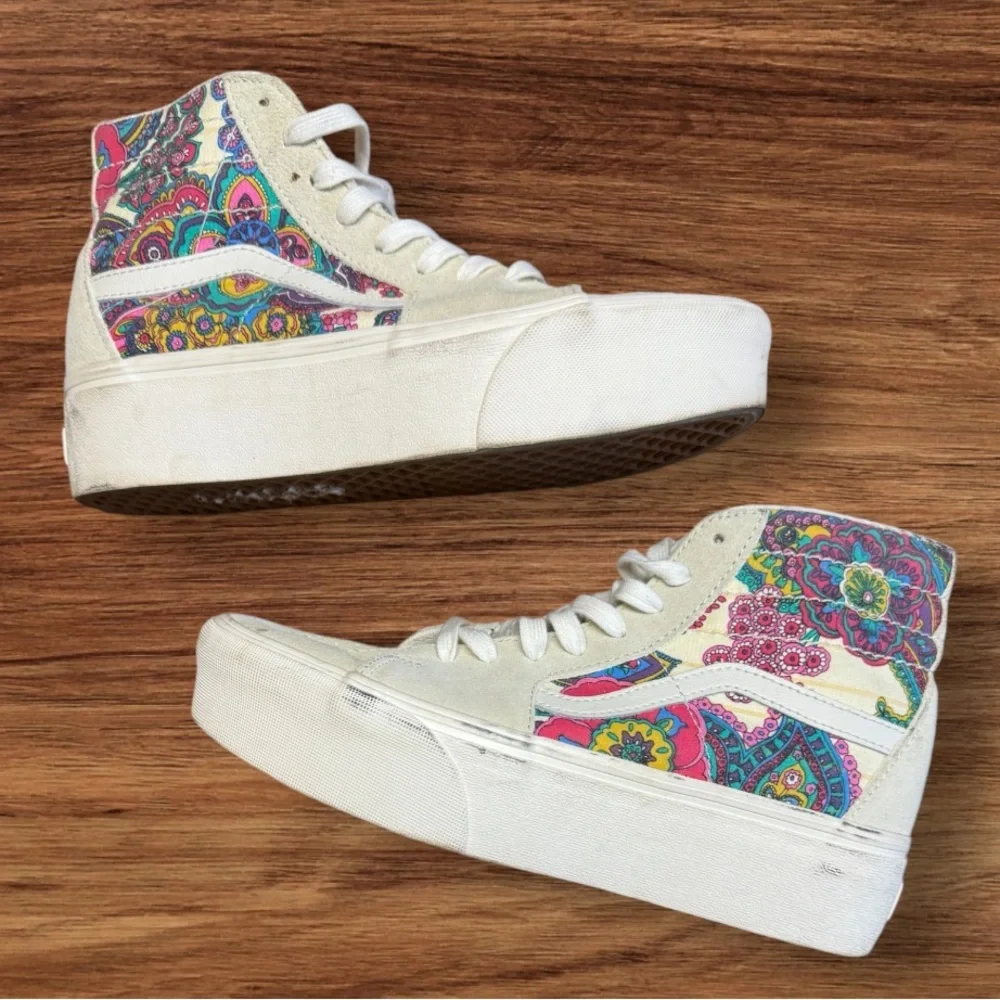 Vans SK8-Hi Tapered Stackform paisley sneakers in multi Women’s 9 men’s 7.5