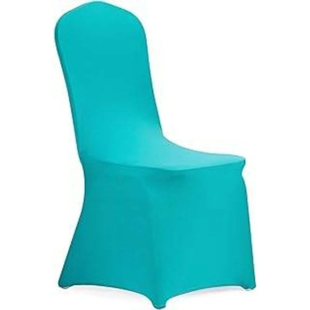 12 Pack Turquoise Spandex Banquet Chair Covers Stretch Wedding Event Decor