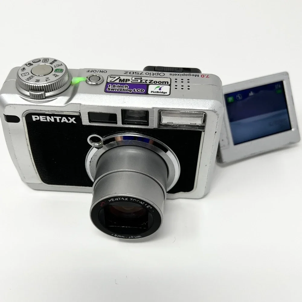 Pentax Optio 750Z 7MP CCD Digital Camera Tested Working READ AS-IS