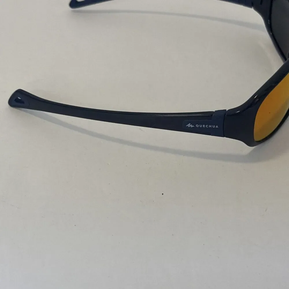 Quechua Triathlete Sunglasses Blue Frames Red/orange Lenses Kids