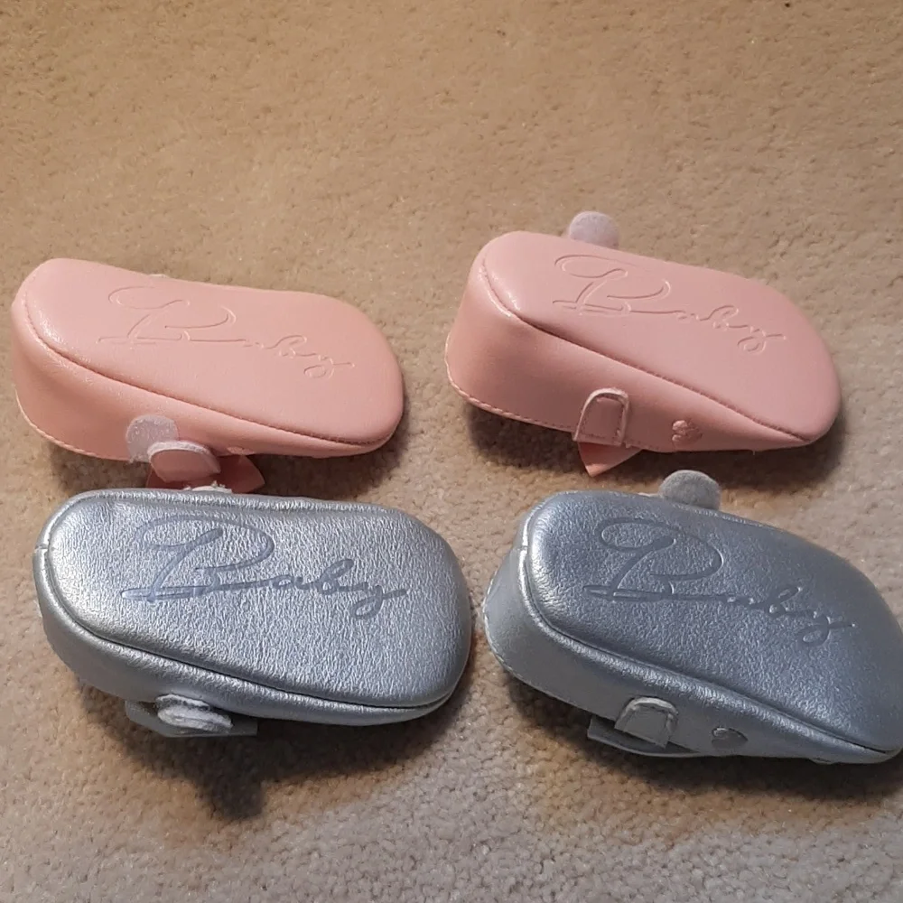 Baby pink shoes