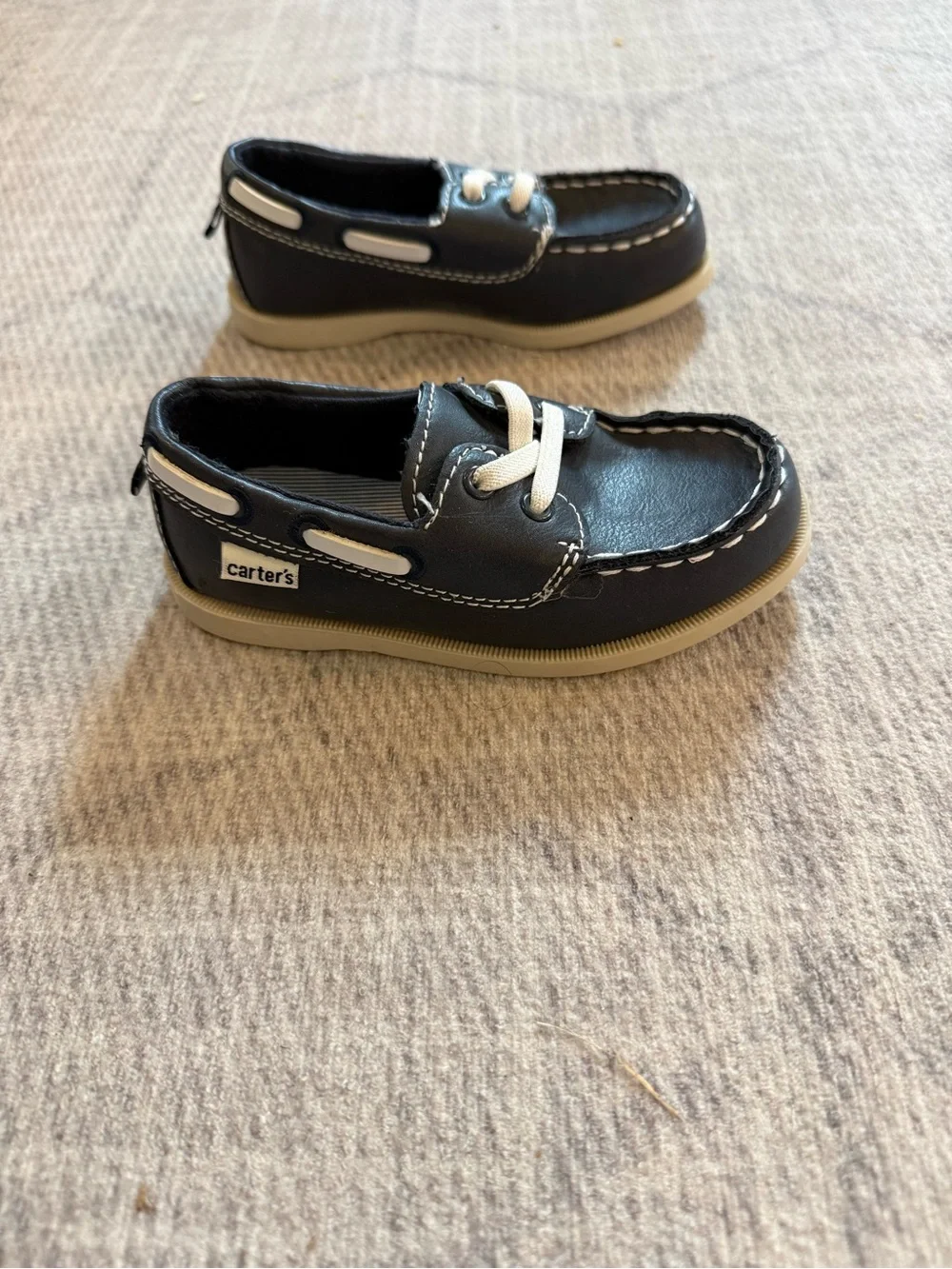 Carter’s Navy and White Kids Boat Shoes 8