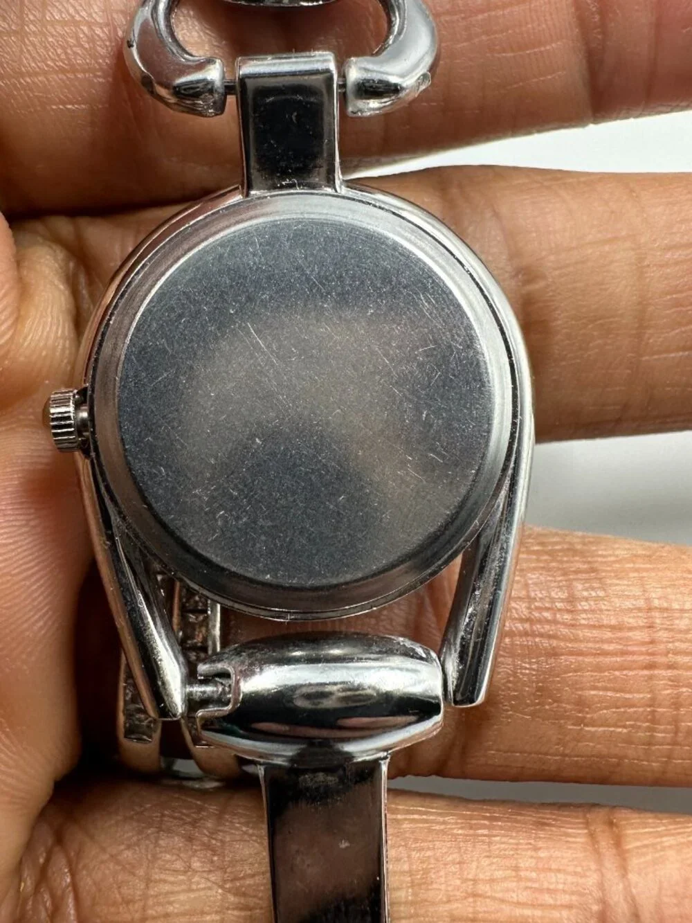 3/$30 YFan Watch Women Silver Tone Horsebit Style Dial New Battery 7.5 