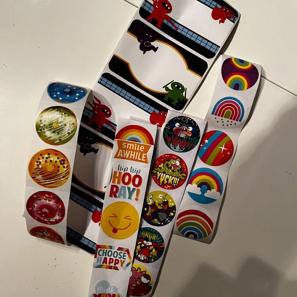 Stickers -- An Assortment -- Rainbows,‎ Donuts, Gross and Ninja (p/s/x)