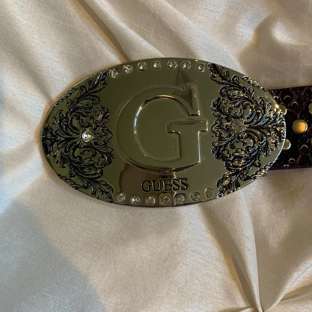 Guess Purple/Silver Belt sz M
