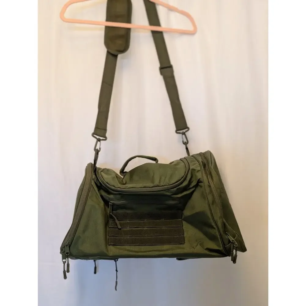 Sirius Strength Olive Green Tactical Duffel Bag Gym Travel Luggage w MOLLE NEW