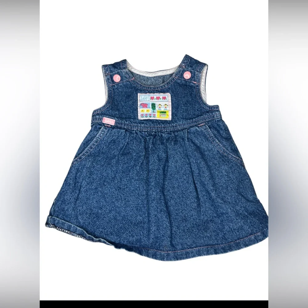 Not for sale Vintage 1980's Lee Jeans denim dress size 18m