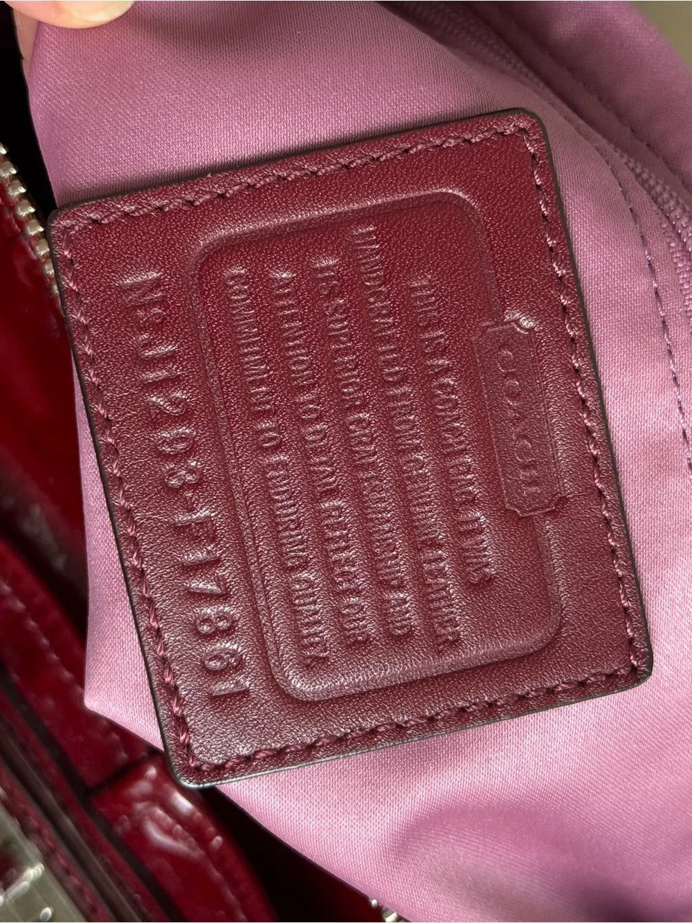 Coach sleek patent