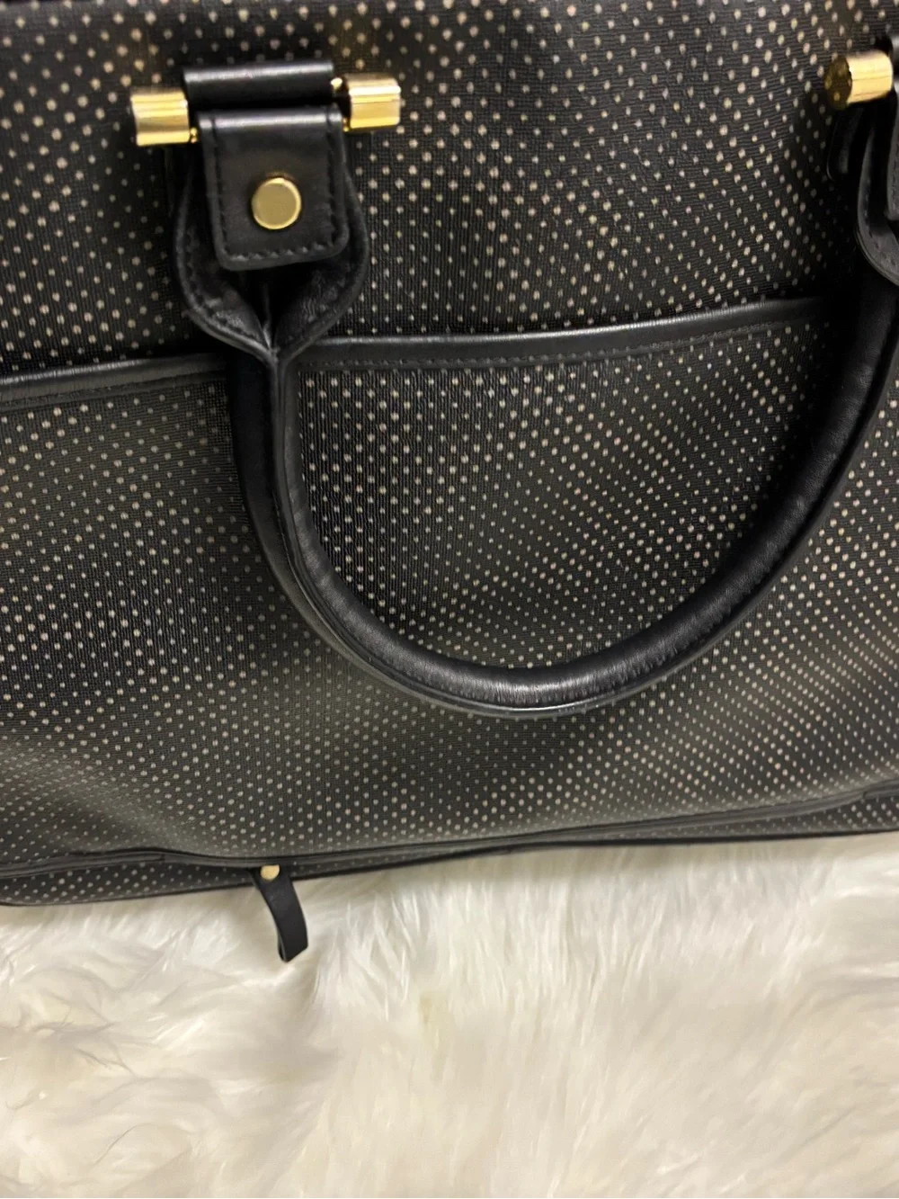 Black Men's Tous Carry-All Briefcase Bag