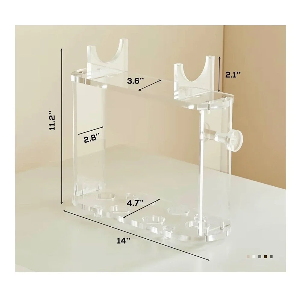 Unbranded clear acrylic