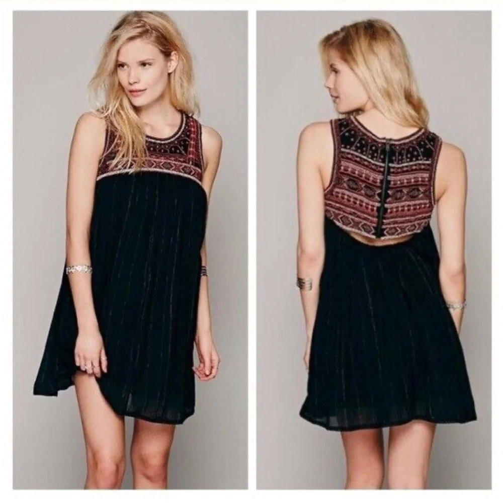 Free People inky check