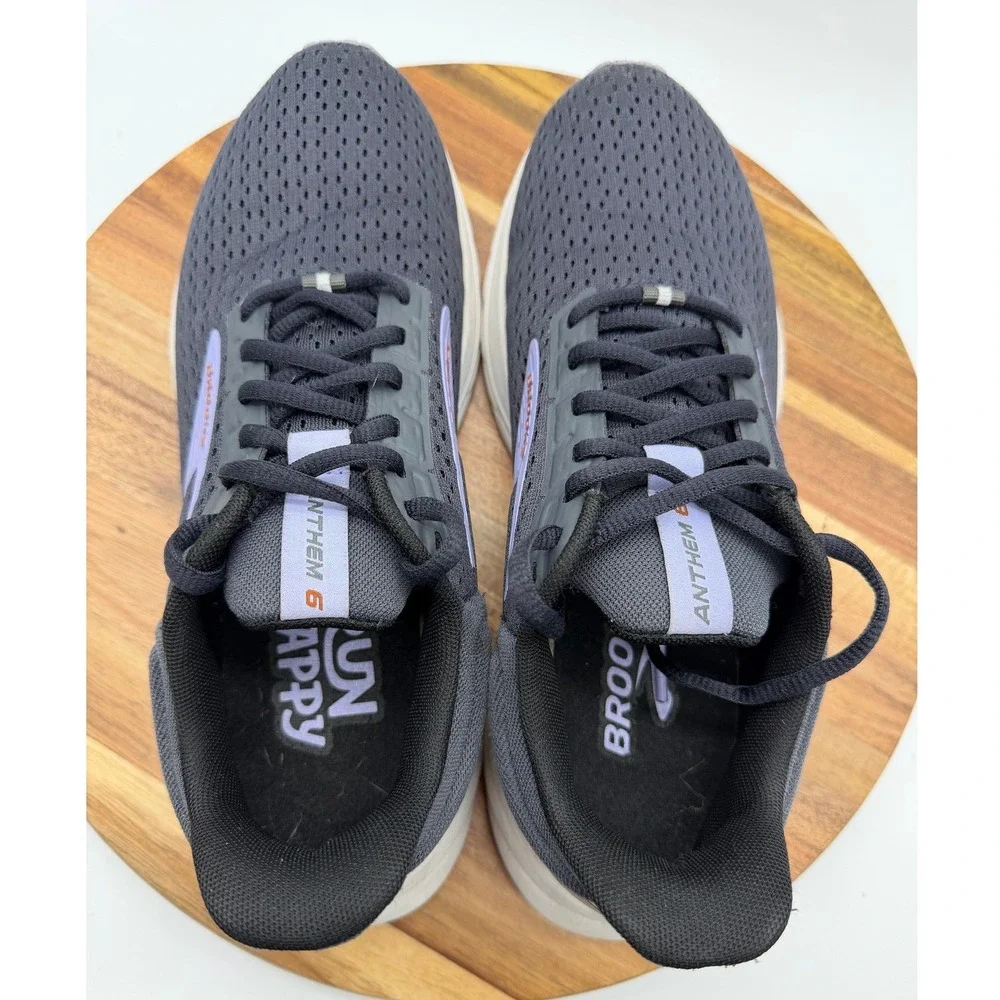 Brooks Anthem 6 Women's Size 8 Running Shoes Black Purple   0484