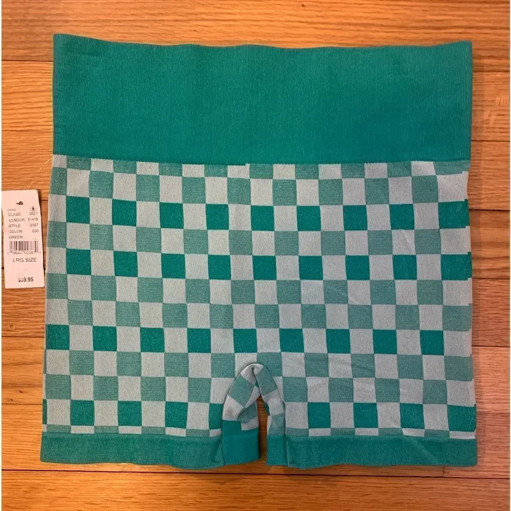 Pacsun large active shorts shapewear checkered