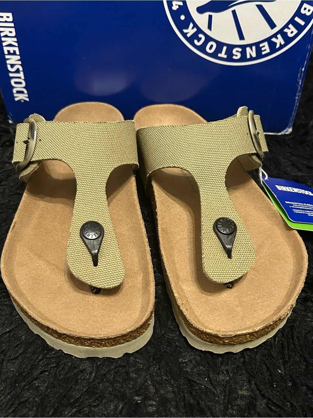 BIRKENSTOCK Gizeh green thong sandals shoes women’s eur 40 new