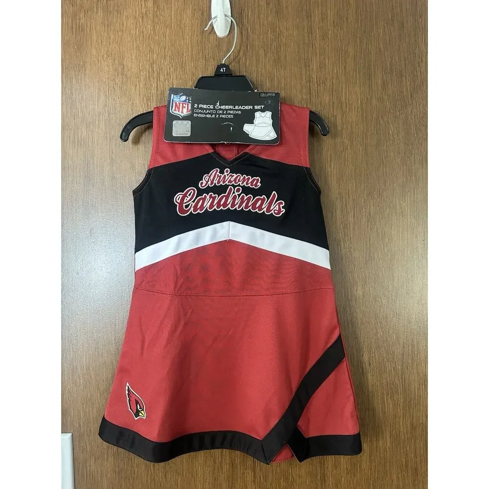 Arizona Cardinals cheerleading outfit 4T NWT 2 piece Halloween Football Cheer