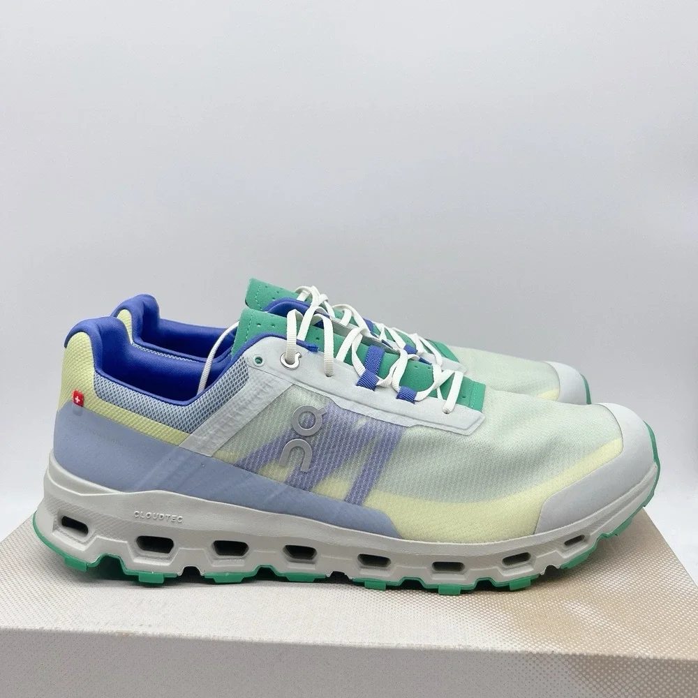 On Cloudvista Men's Running Shoes Athletic Sneakers Blue Green Lace Up Sz US 13
