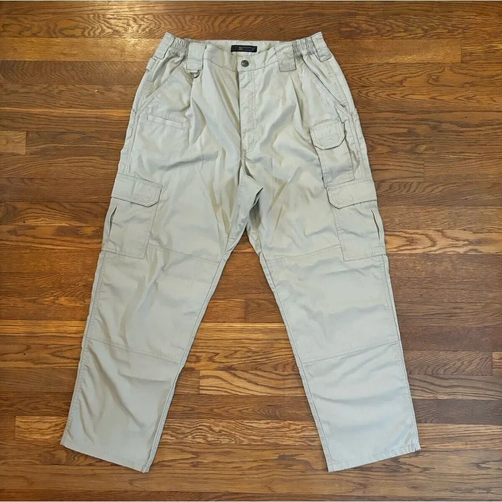 5.11 Tactical Mens 34 X 30 Cargo Khaki Taclite Pro Ripstop Hiking Range Duty LEO