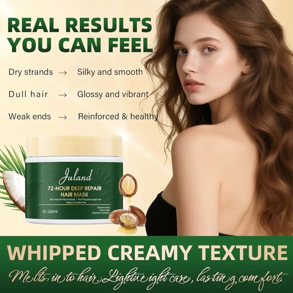Deep‎ Conditioning Hair Mask 72 Hour Repair Treatment for Dry Damaged Hair 5oz