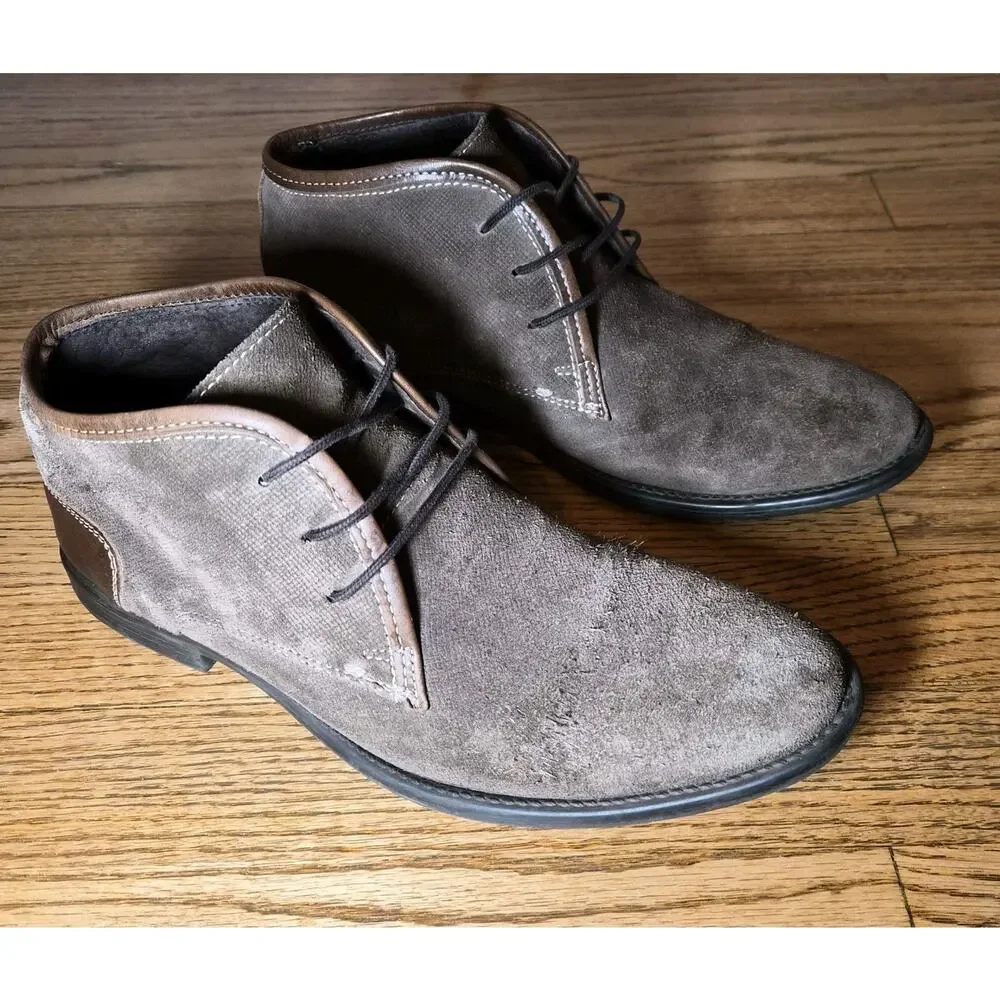Joseph Abboud Men's Brown‎ Suede Leather Chukka Boots Size 9