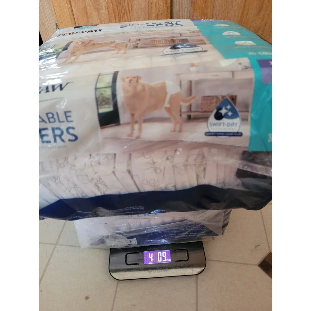 Top Paw Female & Male Dog Disposable Diapers Size XL 42 Ct - NEW