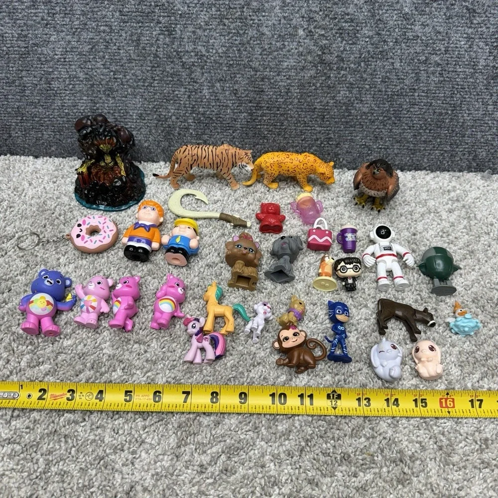 Huge lot toys figures Care Bears rabbits dogs animals and more AS IS