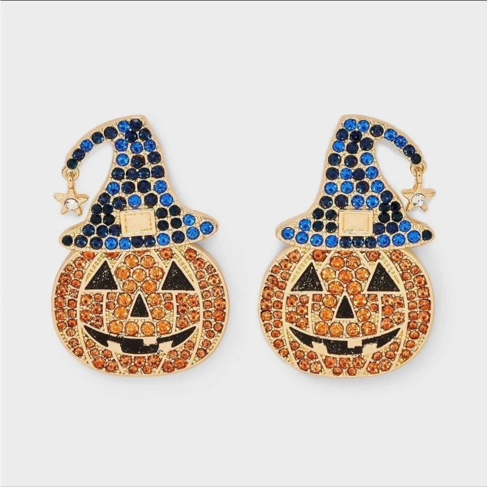 Sugarfix by BaubleBar Wicked Cute pumpkin earrings NWT