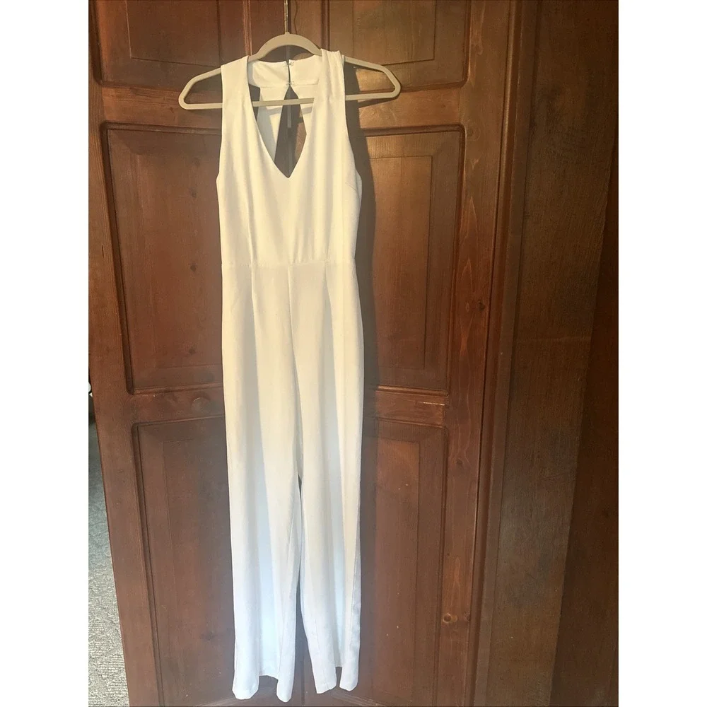 Women's BB Dakota White Romper‎ Jumpsuit Size 0 - Bride Wedding Shower