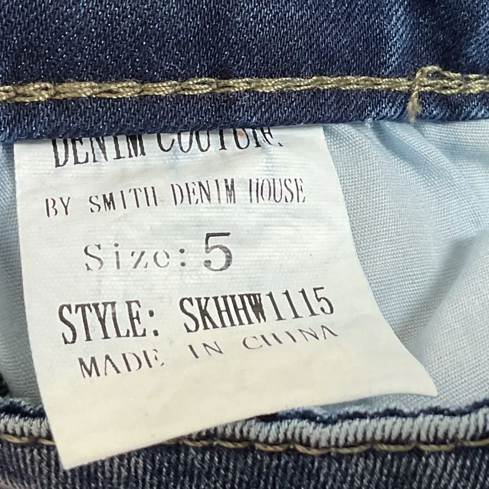 Denim Couture embellished blue