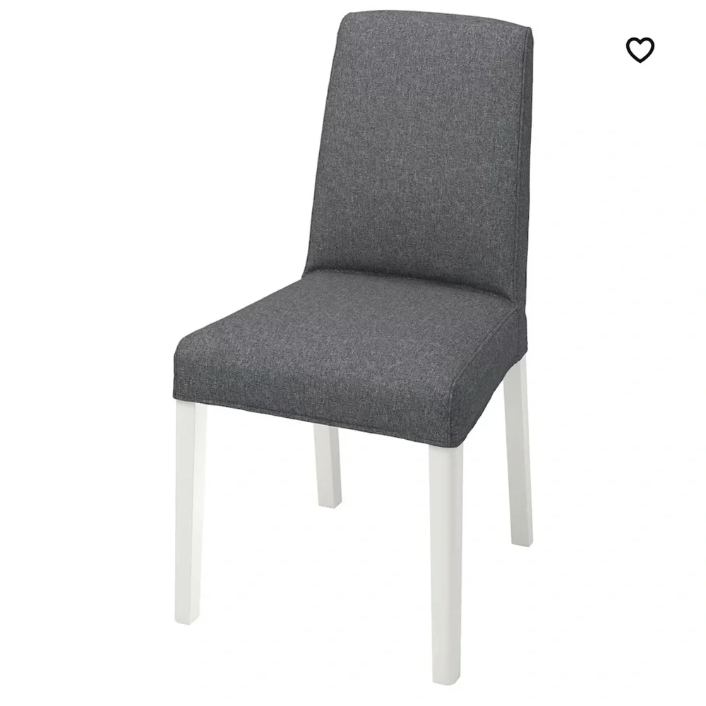IKEA Bergmund charcoal gray chair covers set of‎ 2 NEW