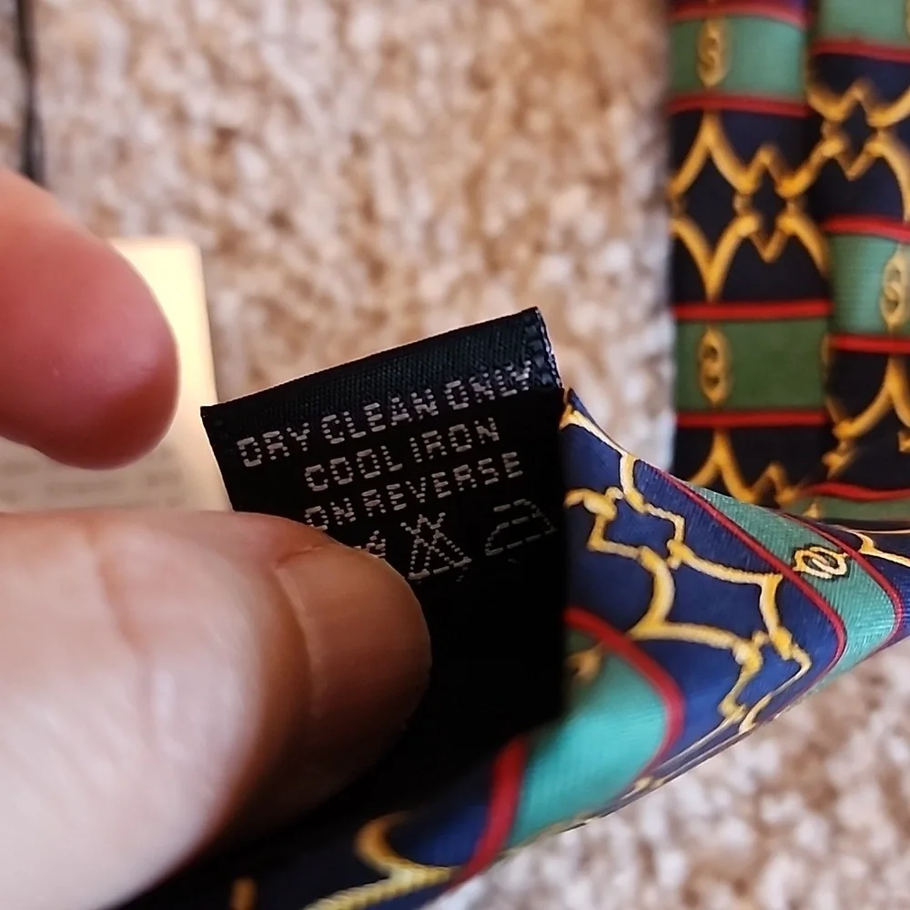 Gucci‎ Paolo Mens Tie Blue, Gold, Green