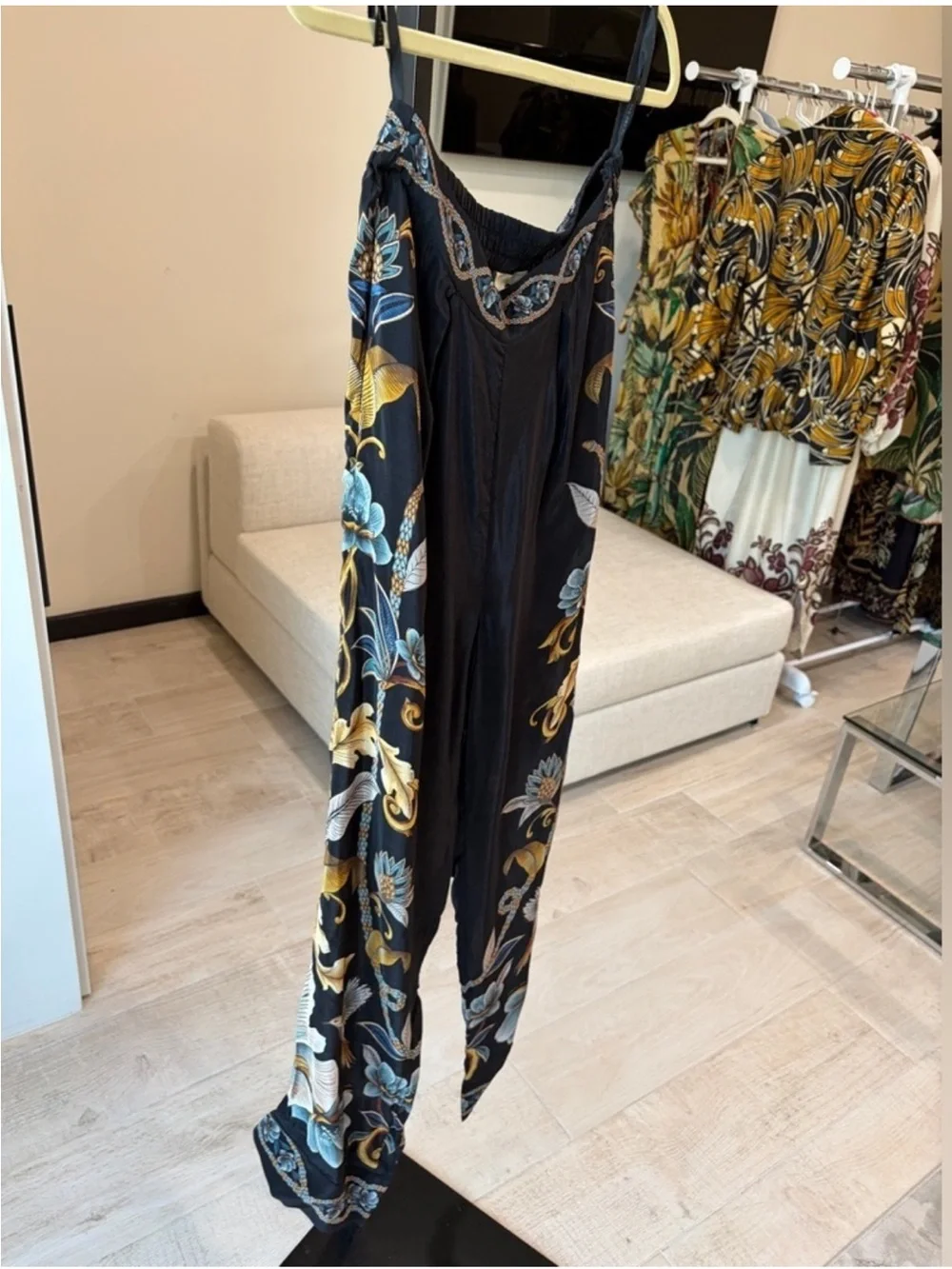 Black Flowerful Garden Pajama Pants by Farm Rio! DT